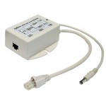25W 12VDC 802.3at PoE Splitter Extended Temperature